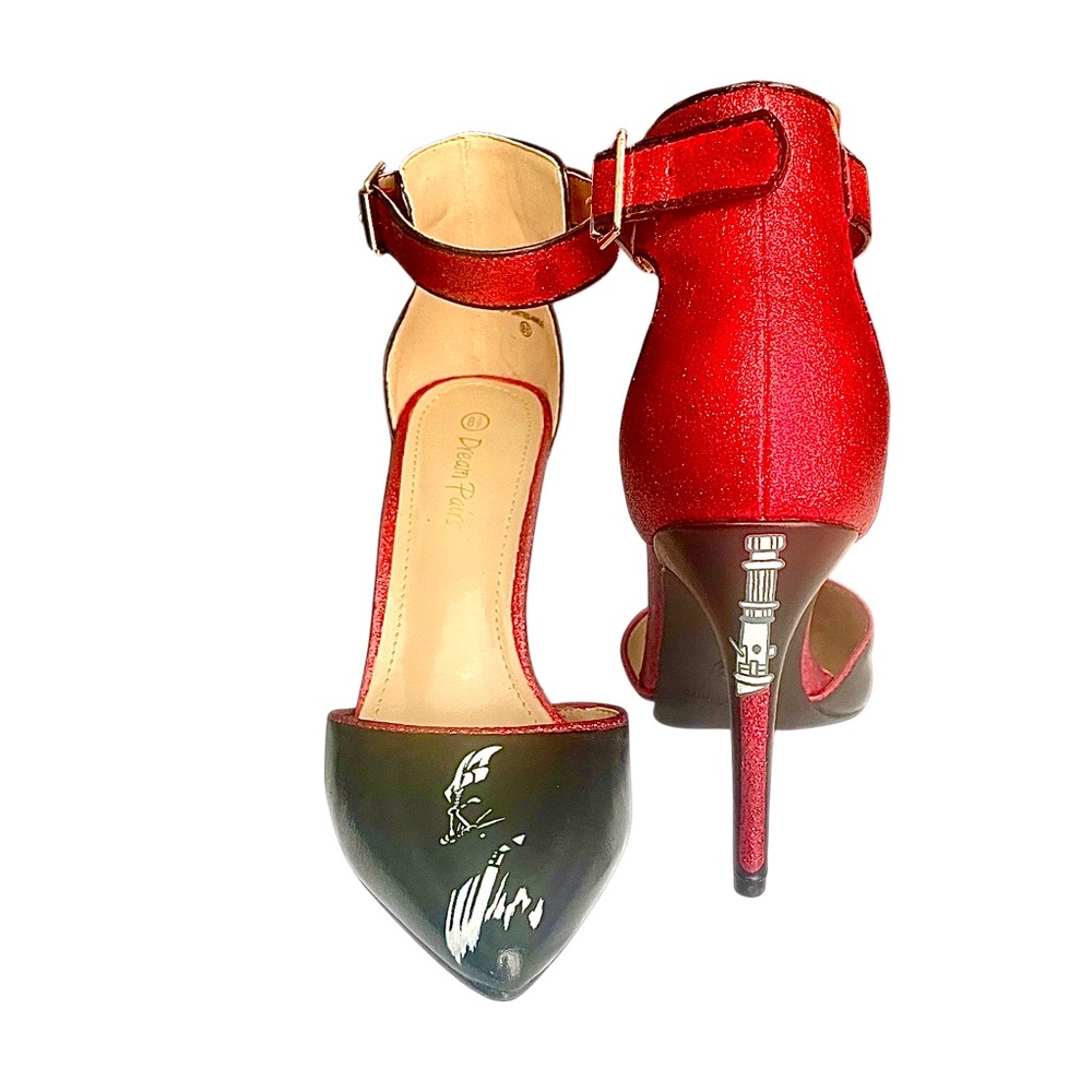 Custom painted Star Wars heels size 8.5.